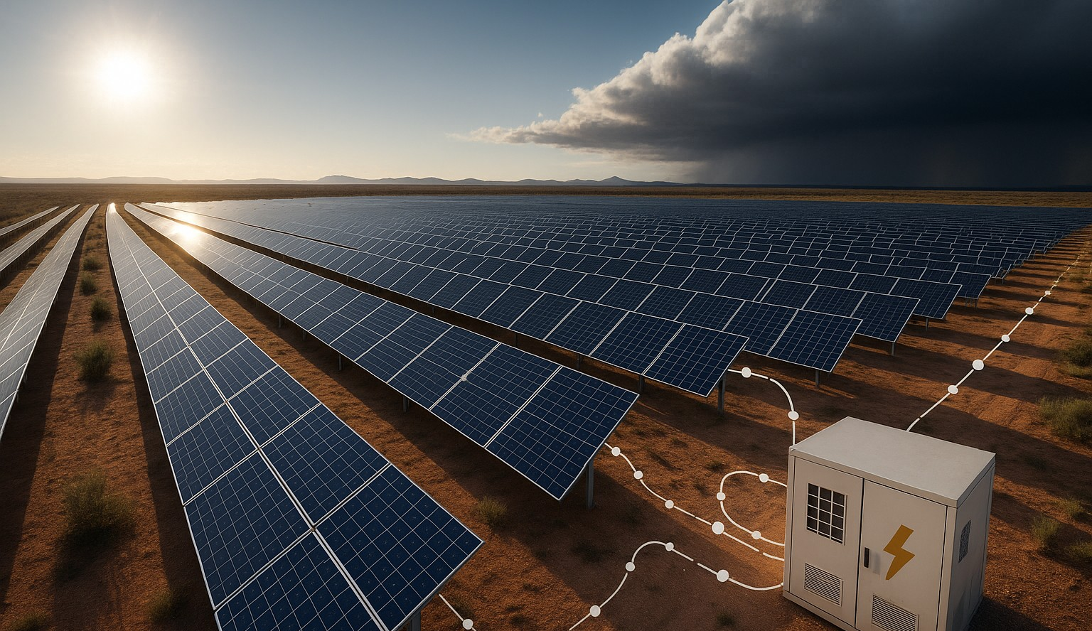 Real-time AI monitoring across utility-scale solar farm assets